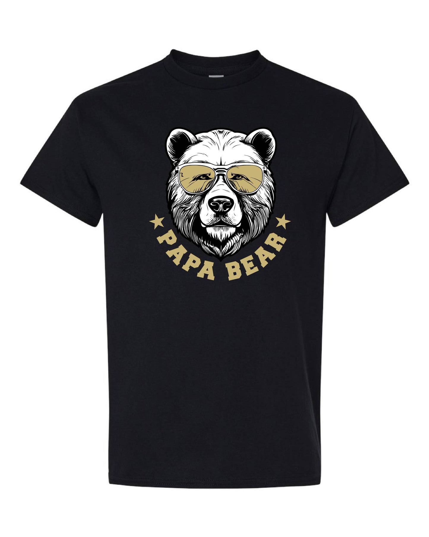 Custom Papa Bear Short Sleeve T-Shirt