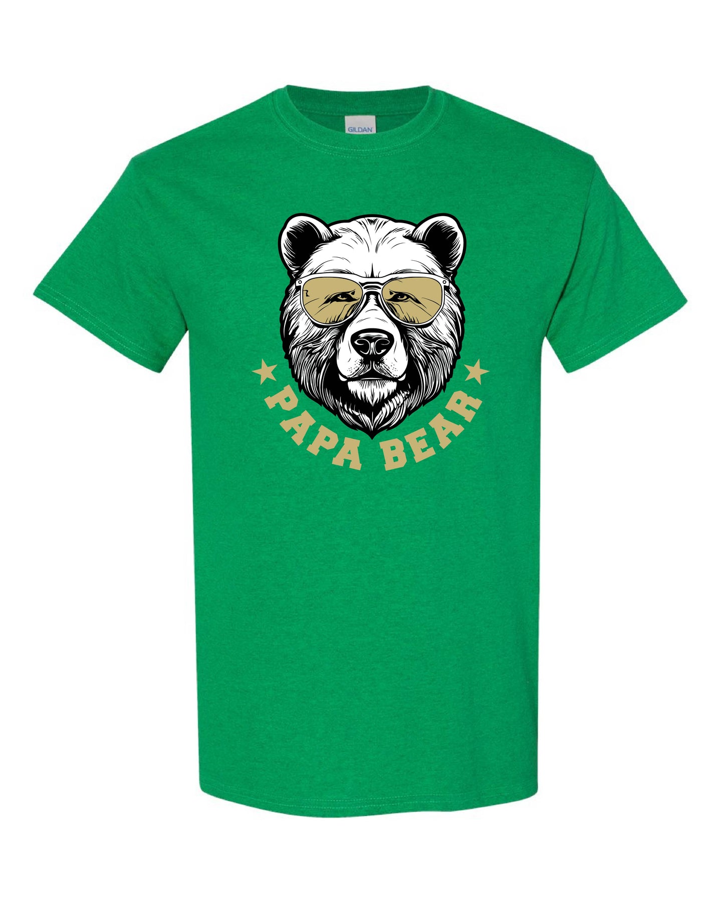 Custom Papa Bear Short Sleeve T-Shirt
