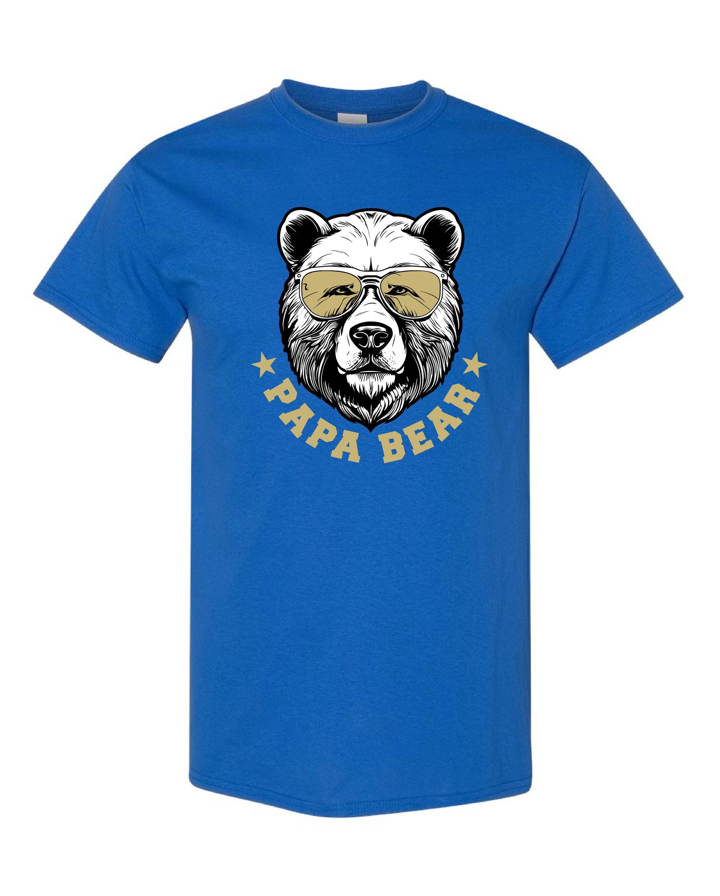 Custom Papa Bear Short Sleeve T-Shirt