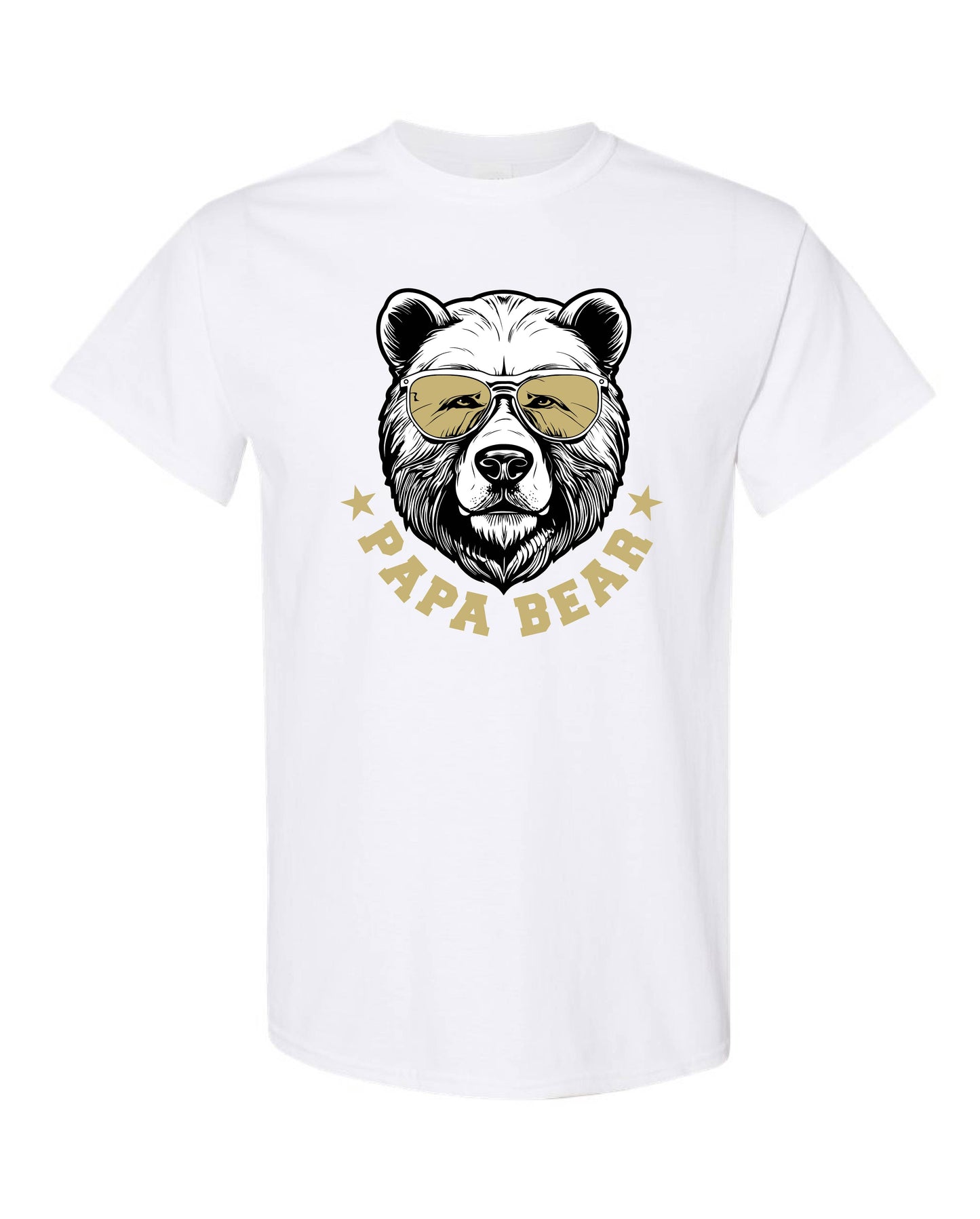 Custom Papa Bear Short Sleeve T-Shirt