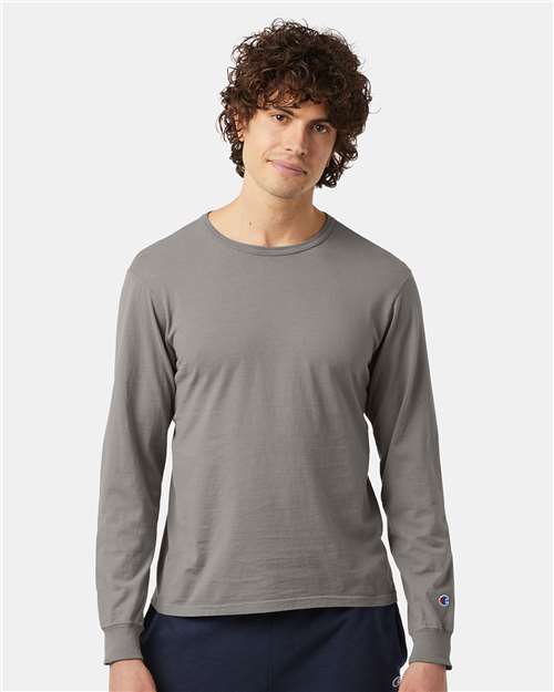 Garment-Dyed Long Sleeve T-Shirt